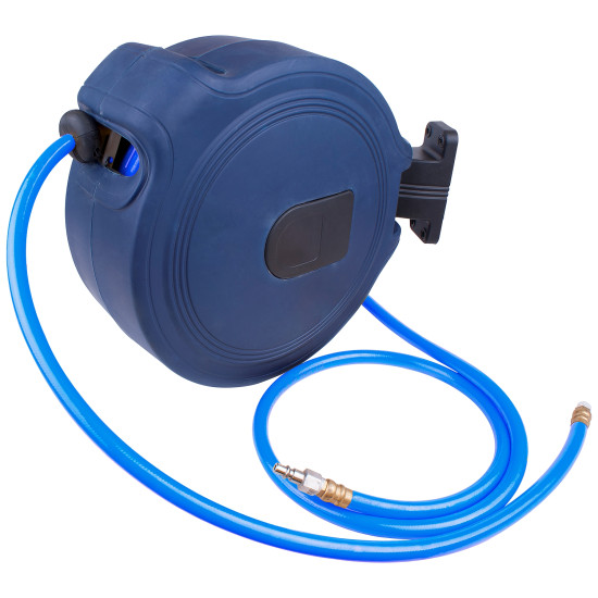 AIR HOSE REEL 15M X 9.5MM(3/8) PU HOSE P/P CASING WALL MOUNTED AIR HOSE REEL 15M X 9.5MM(3/8) PU HOSE P/P CASING WALL MOUNTED