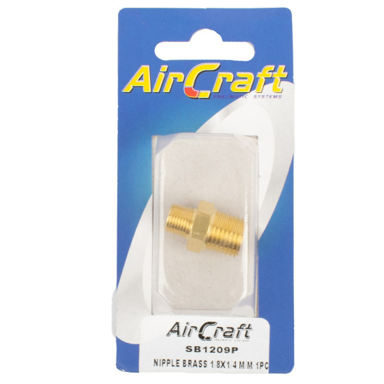 NIPPLE BRASS 1/8X1/4 M/M 1PC PACK NIPPLE BRASS 1/8X1/4 M/M 1PC PACK