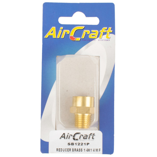 REDUCER BRASS 1/4X1/4 M/F 1PC PACK REDUCER BRASS 1/4X1/4 M/F 1PC PACK