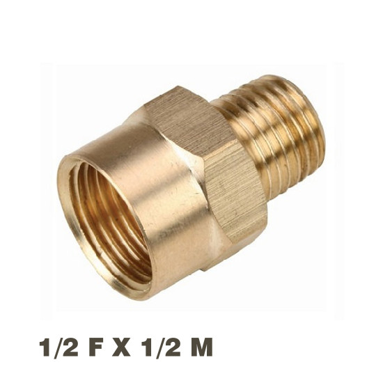 REDUCER BRASS 1/2X1/2 M/F REDUCER BRASS 1/2X1/2 M/F