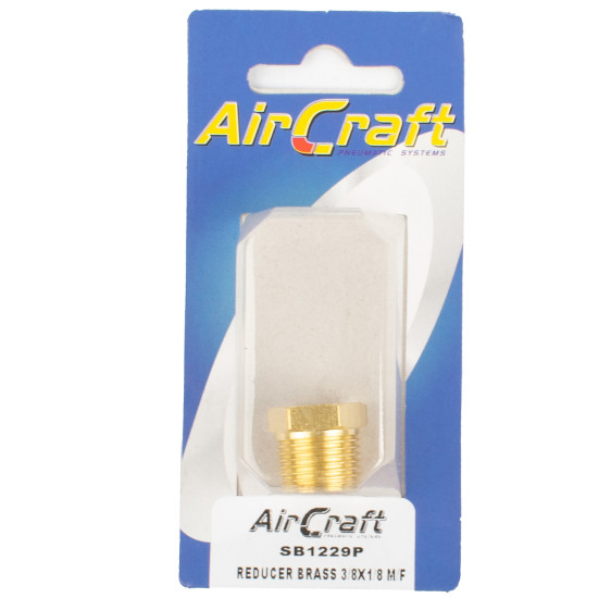 REDUCER BRASS 3/8X1/8 M/F CONICAL 1PC PACK REDUCER BRASS 3/8X1/8 M/F CONICAL 1PC PACK