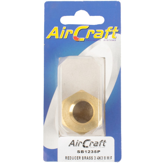 REDUCER BRASS 3/4X3/8 M/F CONICAL 1PC PACK REDUCER BRASS 3/4X3/8 M/F CONICAL 1PC PACK