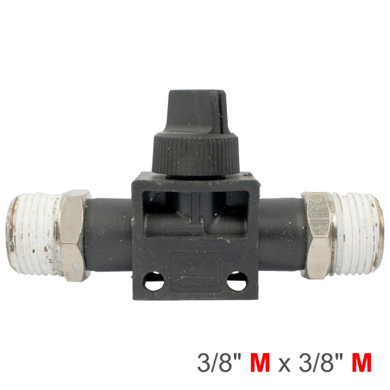 PU HOSE FITTING VALVE 3/8'M X 3/8'M PU HOSE FITTING VALVE 3/8'M X 3/8'M