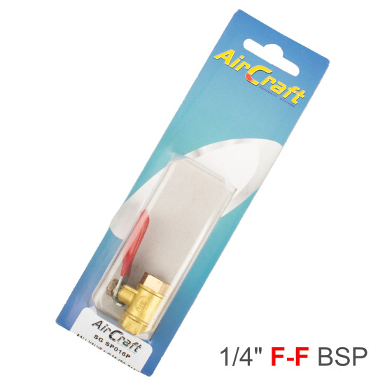 BALL VALVE 1/4' FF 1PC PACK BALL VALVE 1/4' FF 1PC PACK