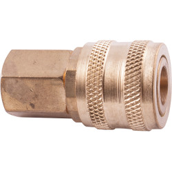 QUICK COUPLER ARO STYLE BRASS  N/PLATED 1/4' FEMALE