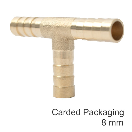 T TYPE HOSE CONNECTOR 8MM 1PCE BLISTER T TYPE HOSE CONNECTOR 8MM 1PCE BLISTER